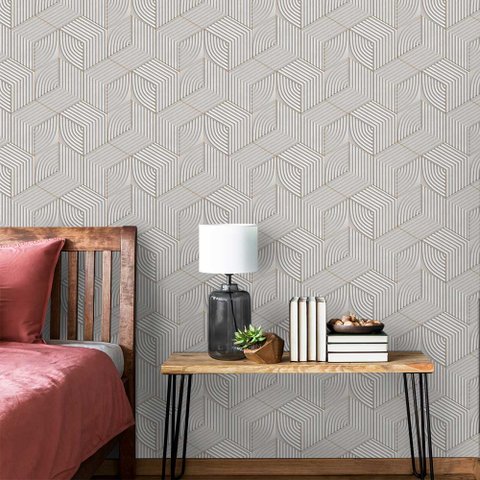 Papel de Parede 3d - Geométrico 3d 30 Arte Destaque 3 Metros