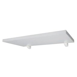 Kit 03 Prateleiras 85x22 Grandes Com Suporte Tucano Branco - 2