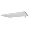Kit 03 Prateleiras 85x22 Grandes Com Suporte Tucano Branco - 2