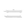 Kit 03 Prateleiras 85x22 Grandes Com Suporte Tucano Branco - 3