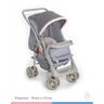 Carrinho Bebê Pegasus Cinza Rosa Galzerano - 1