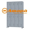 Ver imagem 3 de Roupeiro de Aço c/ 08 portas grandes – 1,96×1,23×0,36m – CZ/CZ – AMAPA – 10126