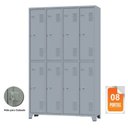 Ver imagem 1 de Roupeiro de Aço c/ 08 portas grandes – 1,96×1,23×0,36m – CZ/CZ – AMAPA – 10126