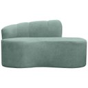 Ver imagem 4 de Poltrona Namoradeira Orgânica Plaza 1,45m Redondo Bouclê Verde Menta Sofa Store