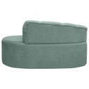 Ver imagem 6 de Poltrona Namoradeira Orgânica Plaza 1,45m Redondo Bouclê Verde Menta Sofa Store