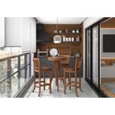Ver imagem 2 de Conjunto Mesa Bistrô com 3 Banquetas Amêndoa Sevilha