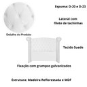 Ver imagem 3 de Kit Cabeceira e Calçadeira Box Sienna 195 Cm King Suede