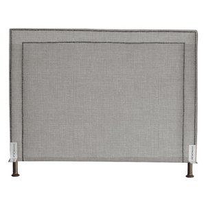 Cabeceira Estofada Viviane Linho Queen Bege