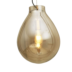 Pendente Caju Bronze e Conhaque (d)40cm (a)52cm 1xe27 40w - Rz001l