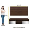 Ver imagem 4 de Rack Com Painel Tv 65" E Espelho Flórida Multimóveis V3137 Duna Duna
