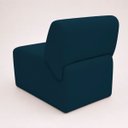 Ver imagem 3 de Poltrona Decorativa Zoe Orgânica para Sala Recepção Hall Moderna Minimalista Luxo Suede