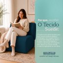 Ver imagem 7 de Poltrona Decorativa Zoe Orgânica para Sala Recepção Hall Moderna Minimalista Luxo Suede