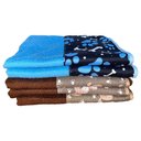 Ver imagem 2 de Kit 5 Pçstoalha de Banho Pet Splash Alta Absorção Seca Rápido: 3 Marrom + 2 Azul