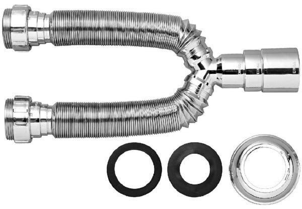 SIFAO SANFONADO DUPLO UNIVERSAL CROMADO - BLUKIT - 1