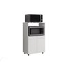 Amário Multiuso Tais 60cm 2 Portas 1 Nicho para Microondas - Branco Móblis - 2