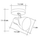 Ver imagem 5 de Spot Sobrepor Duplo Direcionável Octa Plus Branco c/ Rosa Pink 02 Lâmpadas E27 Bivolt Design Moderno