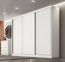 Ver imagem 2 de Guarda Roupa Casal 3 Portas 6 Gavetas - Londres-branco - Móveis Novo Horizonte