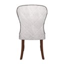 Ver mais imagens de Cadeira Decorativa Sala de Jantar Duque Madeira Linho Cinza - Gran Belo