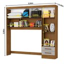 Ver imagem 4 de Guarda Roupa Casal Modulado 5 Portas com Cama Hercules 4 Portas 4 Gavetas Cinamomo com Off White