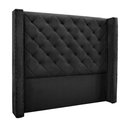 Ver imagem 1 de Cabeceira Decorativa King Size 2,19M Loewe Veludo Preto - Gran Belo
