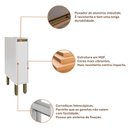 Ver imagem 4 de Armário de Cozinha Porta Temperos Condimentos 20x53 cm Vitória Rimo Branco iii - 100% MDF Móveis Rim