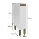 Ver imagem 7 de Armário de Cozinha Porta Temperos Condimentos 20x53 cm Vitória Rimo Branco iii - 100% MDF Móveis Rim