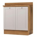 Ver imagem 1 de Balcao para Pia com Tampo 2 Portas 80 Cm Cd1012403 Branco Dtall