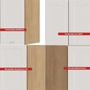 Ver imagem 3 de Balcao para Pia com Tampo 2 Portas 80 Cm Cd1012403 Branco Dtall