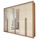 Ver imagem 4 de Guarda-roupa Casal Severo 6 Portas 6 Gavetas com Espelho - Panorama Móveis