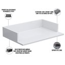 Ver imagem 4 de Kit 03 Suportes Suspensos Para Micro-ondas Forno 60x40 cm Class L03 Branco - Lyam Decor
