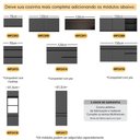 Ver imagem 3 de Cozinha Modulada Compacta Suspensa 6 Portas MDF MDP 181,5cm