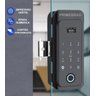 Fechadura Digital Eletrônica Biométrica Para Portas Vidro Correr Primebras Pv2001 Preta - 9