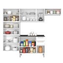 Ver imagem 2 de Cozinha Itatiaia Luce Compacta 4 Pecas 3 Vidros Branco Paneleiro Armario Aereo Gabinete