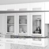 Cozinha Itatiaia Luce Compacta 4 Pecas 3 Vidros Branco Paneleiro Armario Aereo Gabinete - 12