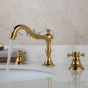Ver imagem 3 de Torneira Misturador Vintage Retrô Dourado Ouro