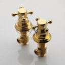Ver imagem 2 de Torneira Misturador Vintage Retrô Dourado Ouro
