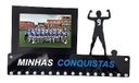 Ver imagem 1 de Porta Medalhas Futebol Masc Porta Retrato Número Camiseta - Toda Branca - 2