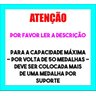 Porta Medalhas Futebol Masc Porta Retrato Número Camiseta - Cinza (Aço Escovado) - 8 - 5