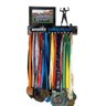 Porta Medalhas Futebol Masc Porta Retrato Número Camiseta - Cinza (Aço Escovado) - 8 - 4