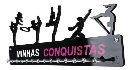 Porta Medalha Ginástica Rítmica Feminino Para Até50 Medalhas - 1