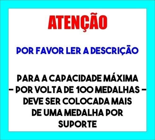 Porta Medalha Goleiro Masc Porta Retrato para até 100 Medalhas - Preto - Preto - 2