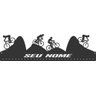 Porta Medalha Mountain Bike Para Até 100 Medalhas - Preto - Preto - 1
