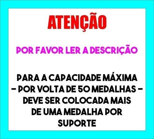 Porta Medalha Volei Feminino para Até 50 Medalhas - Preto - Preto - 4