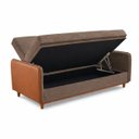 Ver imagem 4 de Sofa Cama com Bau 3 em 1 D26 205x92 Ipanema Avelã Luxury