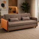 Ver imagem 7 de Sofa Cama com Bau 3 em 1 D26 205x92 Ipanema Avelã Luxury