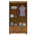 Ver imagem 5 de Guarda Roupa Solteiro 2 Portas 20022 Freijó Baunilha Flex – Araplac