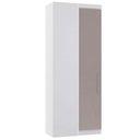 Ver imagem 1 de Guarda-roupa Canto Reto Modulado 1 Porta Alpes Luciane