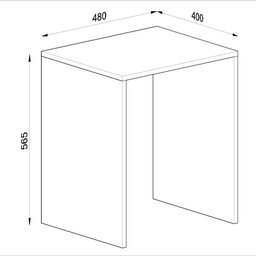 Escrivaninha 48cm Multimóveis CR25132 Branca - 3