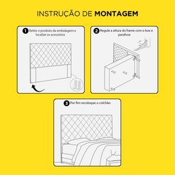 Cabeceira Cama Box Casal Madrid 140cm Suede Marrom - Desk Design - 6