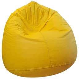 Puff Gota Mariju Amarelo - Já com Enchimento -  Conforto e Estilo para Sala, Quarto, Escritório, Gam - 1